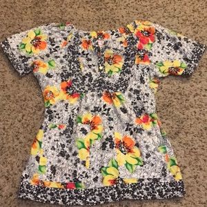 Koi scrub top